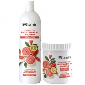 Blumin - Pack Oferta Pomelo y Provitamina B5 (para cabellos secos y deshidratados) (Champú 1000 ml + Mascarilla 700 ml)...